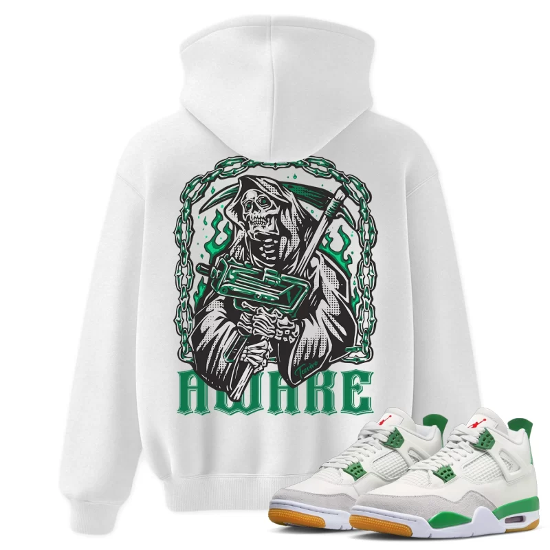 TeeVivo Hoodie Match Air Jordan 4 Retro SB Pine Green Awake – Air Jordan 4 Hoodie, AJ4 Hoodie