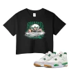 TeeVivo Crop Top Match Air Jordan 4 Retro SB Pine Green Blessed – Air Jordan 4 Crop Top, AJ4 Crop Top