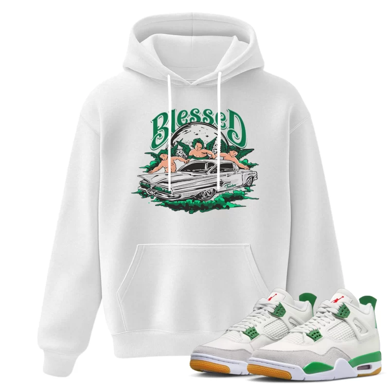 TeeVivo Hoodie Match Air Jordan 4 Retro SB Pine Green Blessed – Air Jordan 4 Hoodie, AJ4 Hoodie