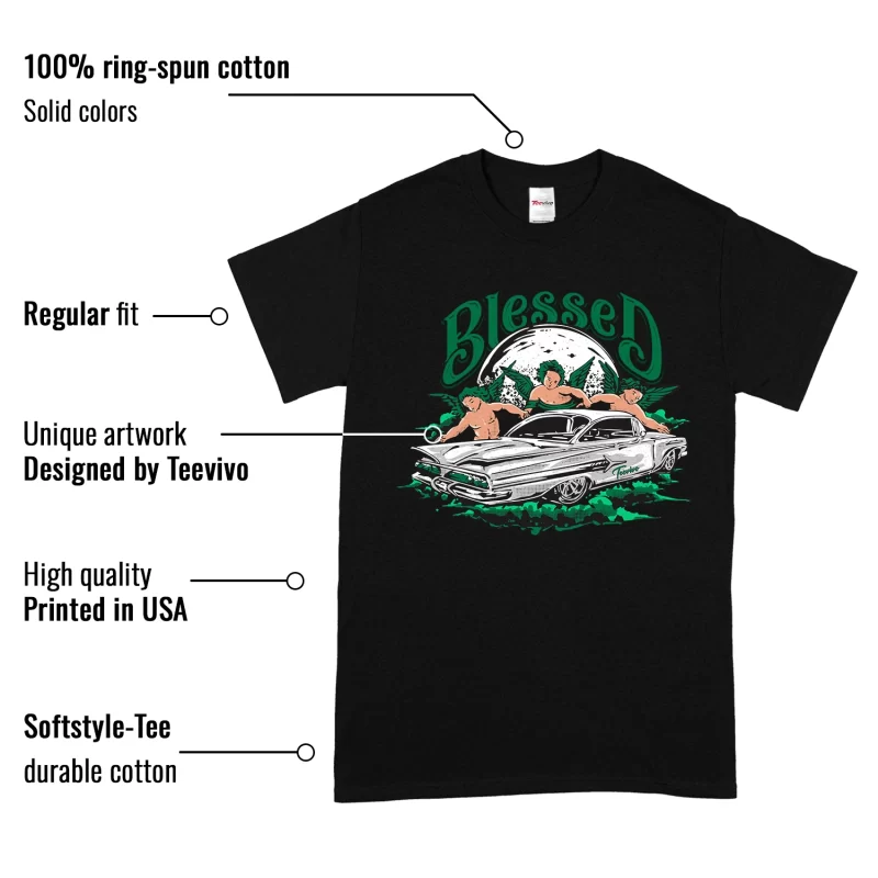 TeeVivo T-Shirt Match Air Jordan 4 Retro SB Pine Green Blessed – Air Jordan 4 Shirt, AJ4 Shirt