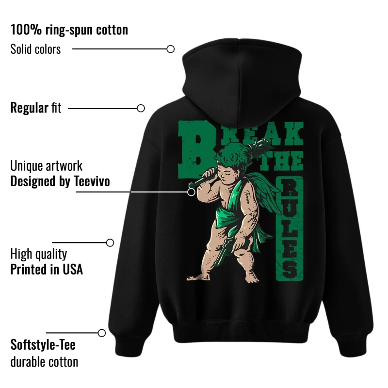 TeeVivo Hoodie Match Air Jordan 4 Retro SB Pine Green Break the rules – Air Jordan 4 Hoodie, AJ4 Hoodie