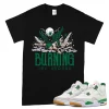 TeeVivo T-Shirt Match Air Jordan 4 Retro SB Pine Green Burning the ground – Air Jordan 4 Shirt, AJ4 Shirt