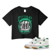 TeeVivo Crop Top Match Air Jordan 4 Retro SB Pine Green Crime – Air Jordan 4 Crop Top, AJ4 Crop Top