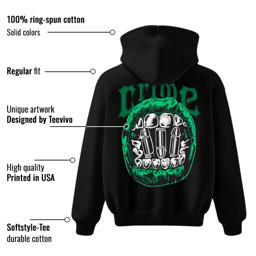 TeeVivo Hoodie Match Air Jordan 4 Retro SB Pine Green Crime – Air Jordan 4 Hoodie, AJ4 Hoodie