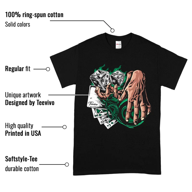 TeeVivo T-Shirt Match Air Jordan 4 Retro SB Pine Green Gambling – Air Jordan 4 Shirt, AJ4 Shirt
