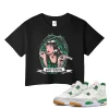 TeeVivo Crop Top Match Air Jordan 4 Retro SB Pine Green God Daaamn – Air Jordan 4 Crop Top, AJ4 Crop Top