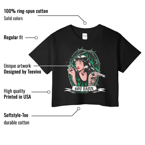 TeeVivo Crop Top Match Air Jordan 4 Retro SB Pine Green God Daaamn – Air Jordan 4 Crop Top, AJ4 Crop Top