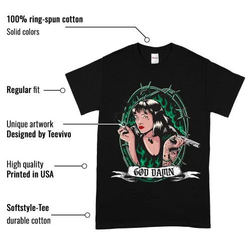 TeeVivo T-Shirt Match Air Jordan 4 Retro SB Pine Green God Daaamn – Air Jordan 4 Shirt, AJ4 Shirt