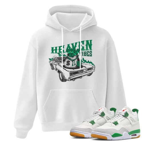 TeeVivo Hoodie Match Air Jordan 4 Retro SB Pine Green Heaven vibes – Air Jordan 4 Hoodie, AJ4 Hoodie