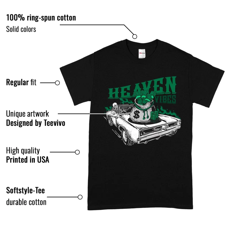 TeeVivo T-Shirt Match Air Jordan 4 Retro SB Pine Green Heaven vibes – Air Jordan 4 Shirt, AJ4 Shirt