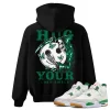 TeeVivo Hoodie Match Air Jordan 4 Retro SB Pine Green Hug your lost smile – Air Jordan 4 Hoodie, AJ4 Hoodie