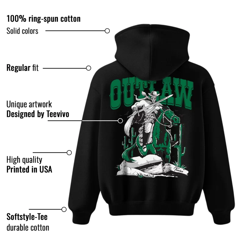 TeeVivo Hoodie Match Air Jordan 4 Retro SB Pine Green Outlaw – Air Jordan 4 Hoodie, AJ4 Hoodie