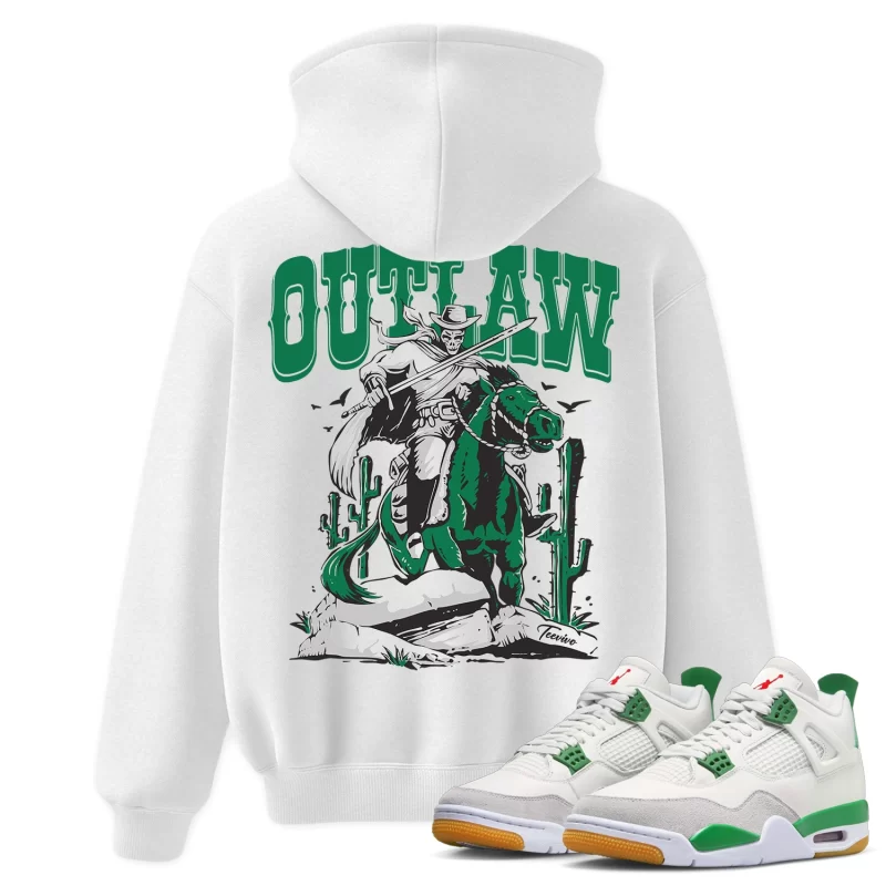 TeeVivo Hoodie Match Air Jordan 4 Retro SB Pine Green Outlaw – Air Jordan 4 Hoodie, AJ4 Hoodie