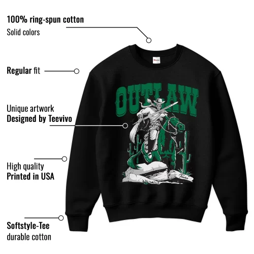 TeeVivo Sweatshirt Match Air Jordan 4 Retro SB Pine Green Outlaw – Air Jordan 4 Sweatshirt, AJ4 Sweatshirt