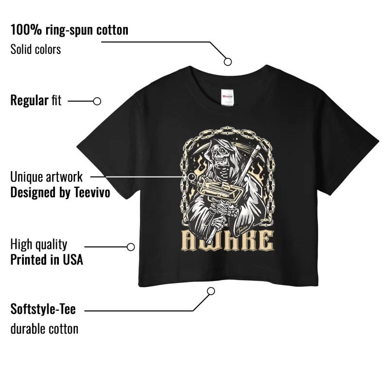 TeeVivo Crop Top Match Air Jordan 4 Retro SE Craft Photon Dust Awake – Air Jordan 4 Crop Top, AJ4 Crop Top