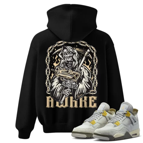 TeeVivo Hoodie Match Air Jordan 4 Retro SE Craft Photon Dust Awake – Air Jordan 4 Hoodie, AJ4 Hoodie