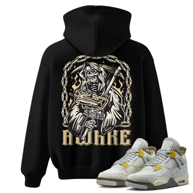 TeeVivo Hoodie Match Air Jordan 4 Retro SE Craft Photon Dust Awake – Air Jordan 4 Hoodie, AJ4 Hoodie