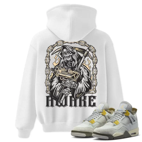 TeeVivo Hoodie Match Air Jordan 4 Retro SE Craft Photon Dust Awake – Air Jordan 4 Hoodie, AJ4 Hoodie