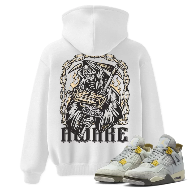 TeeVivo Hoodie Match Air Jordan 4 Retro SE Craft Photon Dust Awake – Air Jordan 4 Hoodie, AJ4 Hoodie