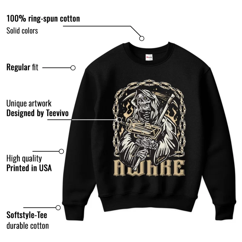 TeeVivo Sweatshirt Match Air Jordan 4 Retro SE Craft Photon Dust Awake – Air Jordan 4 Sweatshirt, AJ4 Sweatshirt