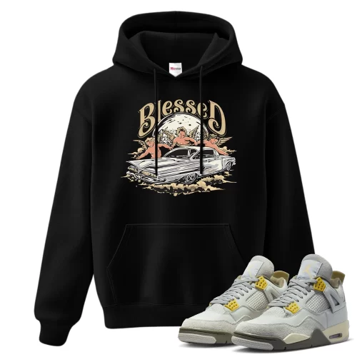TeeVivo Hoodie Match Air Jordan 4 Retro SE Craft Photon Dust Blessed – Air Jordan 4 Hoodie, AJ4 Hoodie