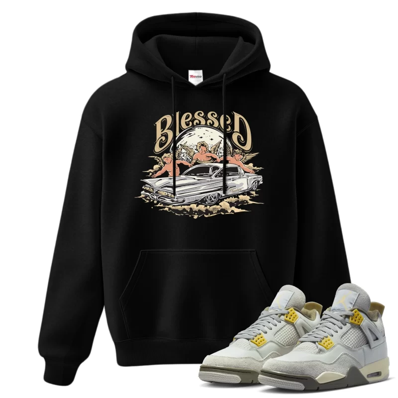 TeeVivo Hoodie Match Air Jordan 4 Retro SE Craft Photon Dust Blessed – Air Jordan 4 Hoodie, AJ4 Hoodie