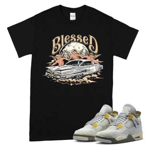 TeeVivo T-Shirt Match Air Jordan 4 Retro SE Craft Photon Dust Blessed – Air Jordan 4 Shirt, AJ4 Shirt