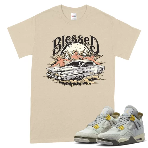 TeeVivo T-Shirt Match Air Jordan 4 Retro SE Craft Photon Dust Blessed – Air Jordan 4 Shirt, AJ4 Shirt