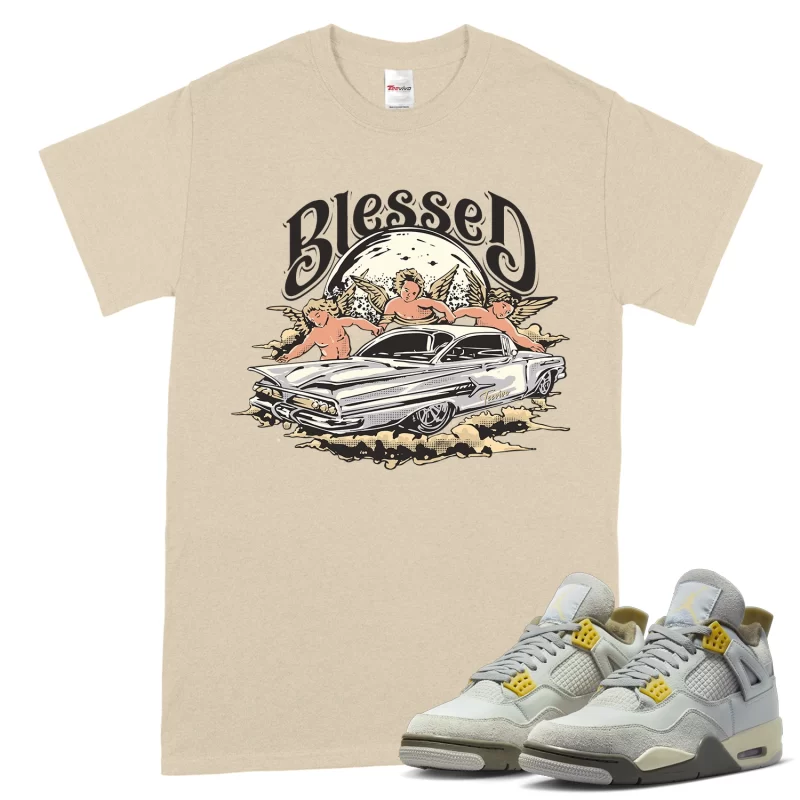 TeeVivo T-Shirt Match Air Jordan 4 Retro SE Craft Photon Dust Blessed – Air Jordan 4 Shirt, AJ4 Shirt
