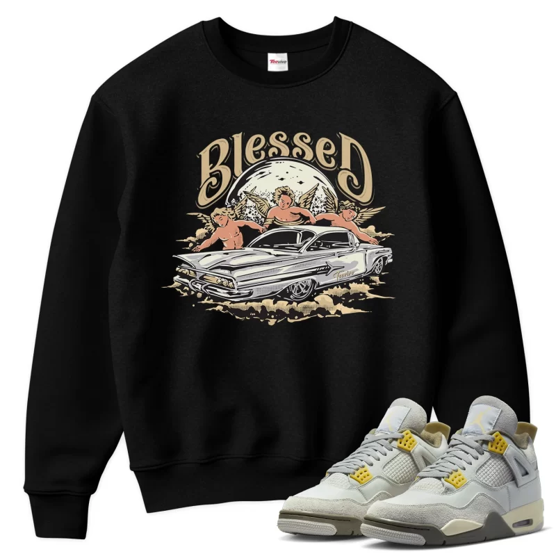 TeeVivo Sweatshirt Match Air Jordan 4 Retro SE Craft Photon Dust Blessed – Air Jordan 4 Sweatshirt, AJ4 Sweatshirt