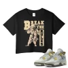 TeeVivo Crop Top Match Air Jordan 4 Retro SE Craft Photon Dust Break the rules – Air Jordan 4 Crop Top, AJ4 Crop Top