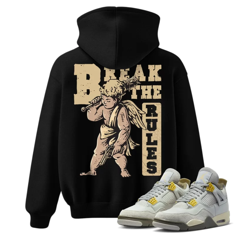 TeeVivo Hoodie Match Air Jordan 4 Retro SE Craft Photon Dust Break the rules – Air Jordan 4 Hoodie, AJ4 Hoodie