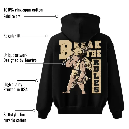 TeeVivo Hoodie Match Air Jordan 4 Retro SE Craft Photon Dust Break the rules – Air Jordan 4 Hoodie, AJ4 Hoodie