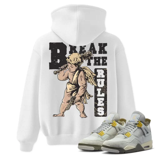 TeeVivo Hoodie Match Air Jordan 4 Retro SE Craft Photon Dust Break the rules – Air Jordan 4 Hoodie, AJ4 Hoodie