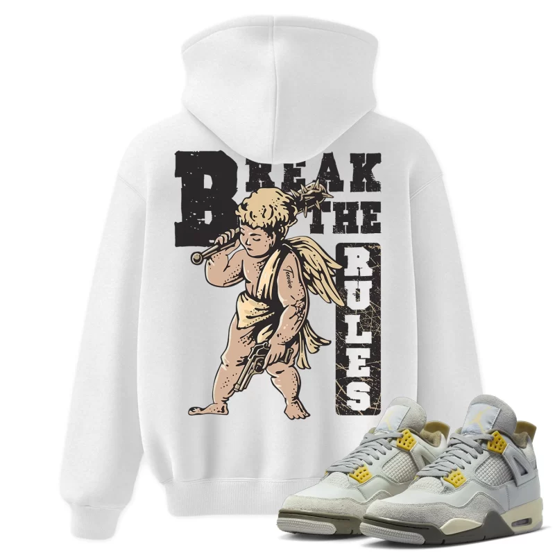 TeeVivo Hoodie Match Air Jordan 4 Retro SE Craft Photon Dust Break the rules – Air Jordan 4 Hoodie, AJ4 Hoodie