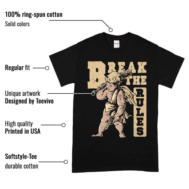 TeeVivo T-Shirt Match Air Jordan 4 Retro SE Craft Photon Dust Break the rules – Air Jordan 4 Shirt, AJ4 Shirt