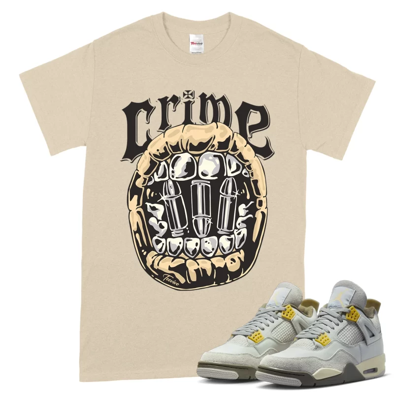 TeeVivo T-Shirt Match Air Jordan 4 Retro SE Craft Photon Dust Crime – Air Jordan 4 Shirt, AJ4 Shirt