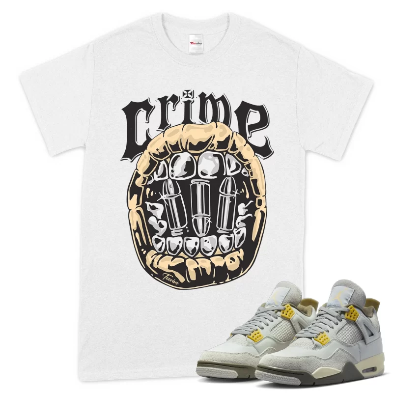 TeeVivo T-Shirt Match Air Jordan 4 Retro SE Craft Photon Dust Crime – Air Jordan 4 Shirt, AJ4 Shirt