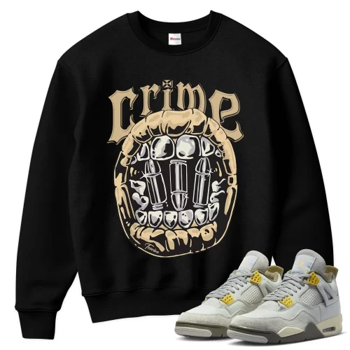 TeeVivo Sweatshirt Match Air Jordan 4 Retro SE Craft Photon Dust Crime – Air Jordan 4 Sweatshirt, AJ4 Sweatshirt