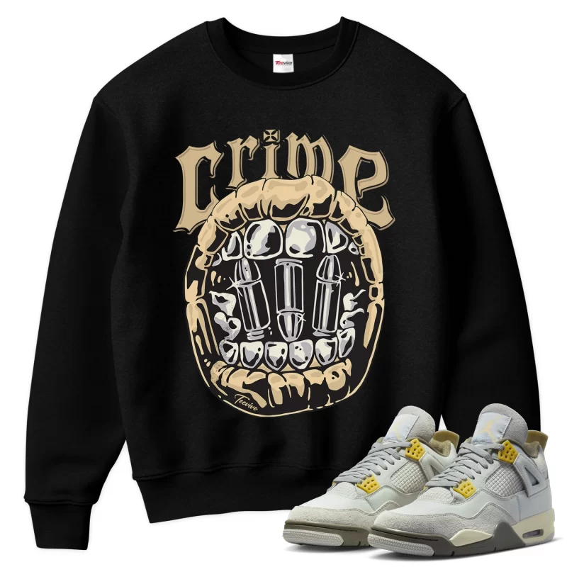 TeeVivo Sweatshirt Match Air Jordan 4 Retro SE Craft Photon Dust Crime – Air Jordan 4 Sweatshirt, AJ4 Sweatshirt