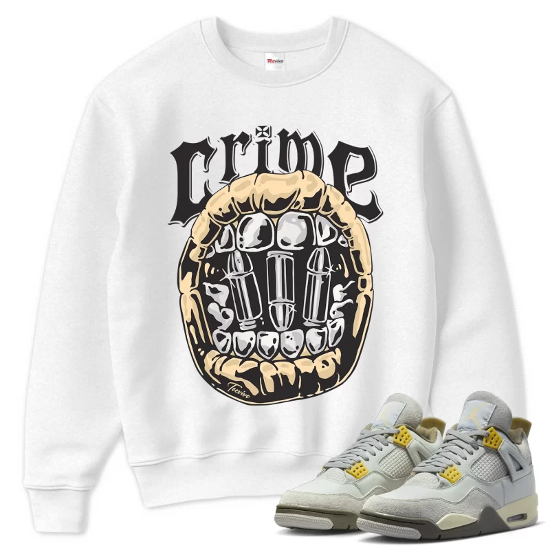 TeeVivo Sweatshirt Match Air Jordan 4 Retro SE Craft Photon Dust Crime – Air Jordan 4 Sweatshirt, AJ4 Sweatshirt