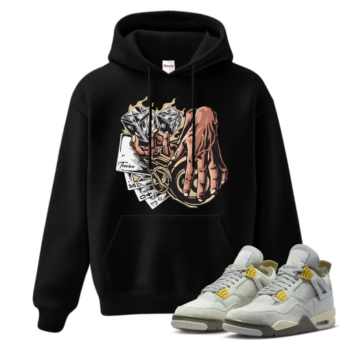 TeeVivo Hoodie Match Air Jordan 4 Retro SE Craft Photon Dust Gambling – Air Jordan 4 Hoodie, AJ4 Hoodie