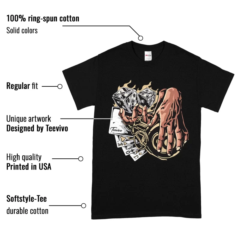 TeeVivo T-Shirt Match Air Jordan 4 Retro SE Craft Photon Dust Gambling – Air Jordan 4 Shirt, AJ4 Shirt