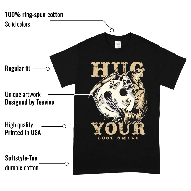 TeeVivo T-Shirt Match Air Jordan 4 Retro SE Craft Photon Dust Hug your lost smile – Air Jordan 4 Shirt, AJ4 Shirt
