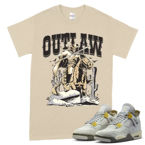 TeeVivo T-Shirt Match Air Jordan 4 Retro SE Craft Photon Dust Outlaw – Air Jordan 4 Shirt, AJ4 Shirt