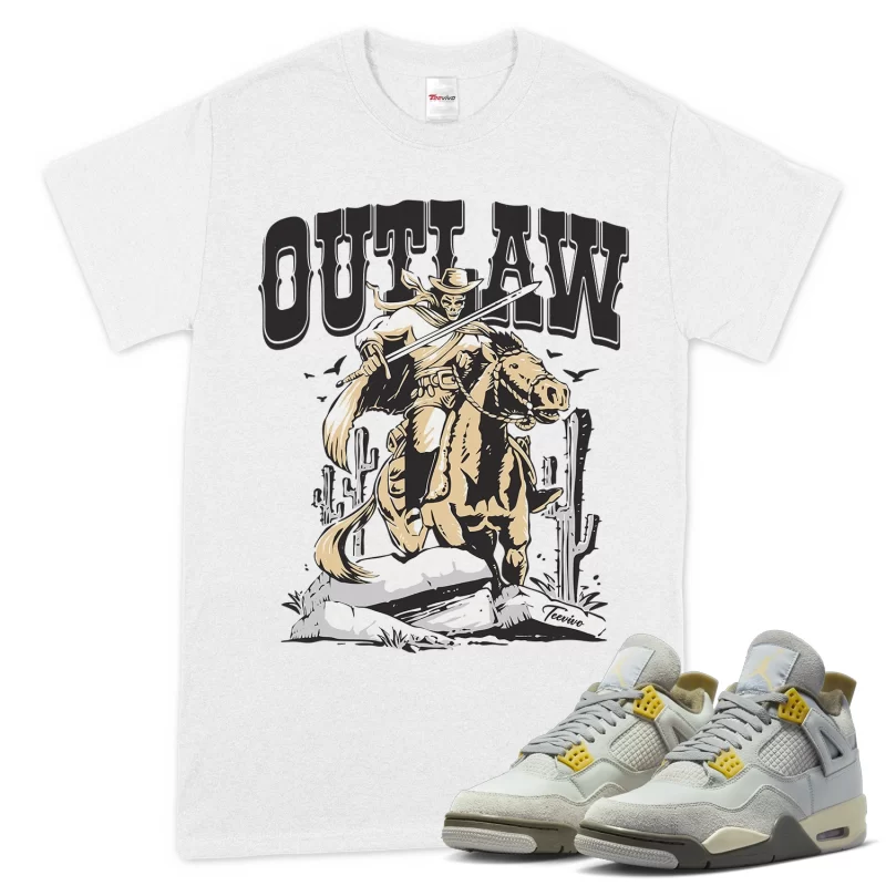 TeeVivo T-Shirt Match Air Jordan 4 Retro SE Craft Photon Dust Outlaw – Air Jordan 4 Shirt, AJ4 Shirt
