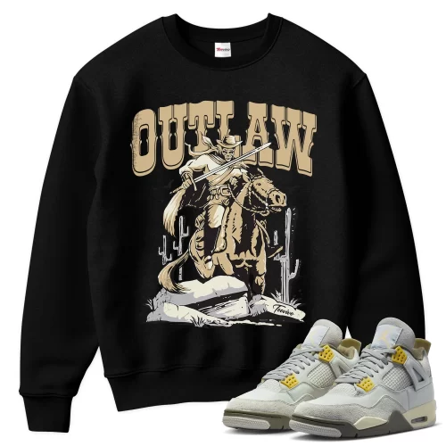 TeeVivo Sweatshirt Match Air Jordan 4 Retro SE Craft Photon Dust Outlaw – Air Jordan 4 Sweatshirt, AJ4 Sweatshirt
