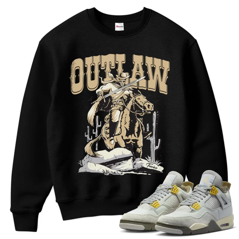 TeeVivo Sweatshirt Match Air Jordan 4 Retro SE Craft Photon Dust Outlaw – Air Jordan 4 Sweatshirt, AJ4 Sweatshirt