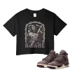 TeeVivo Crop Top Match Air Jordan 4 Retro SP A Ma Maniére Violet Ore Awake – Air Jordan 4 Crop Top, AJ4 Crop Top