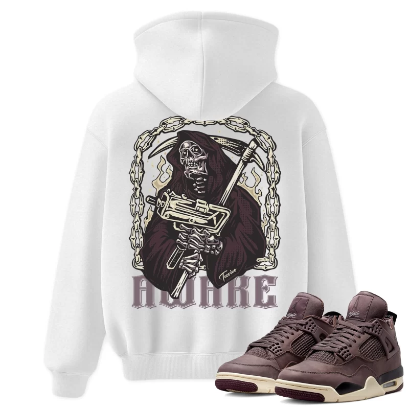TeeVivo Hoodie Match Air Jordan 4 Retro SP A Ma Maniére Violet Ore Awake – Air Jordan 4 Hoodie, AJ4 Hoodie